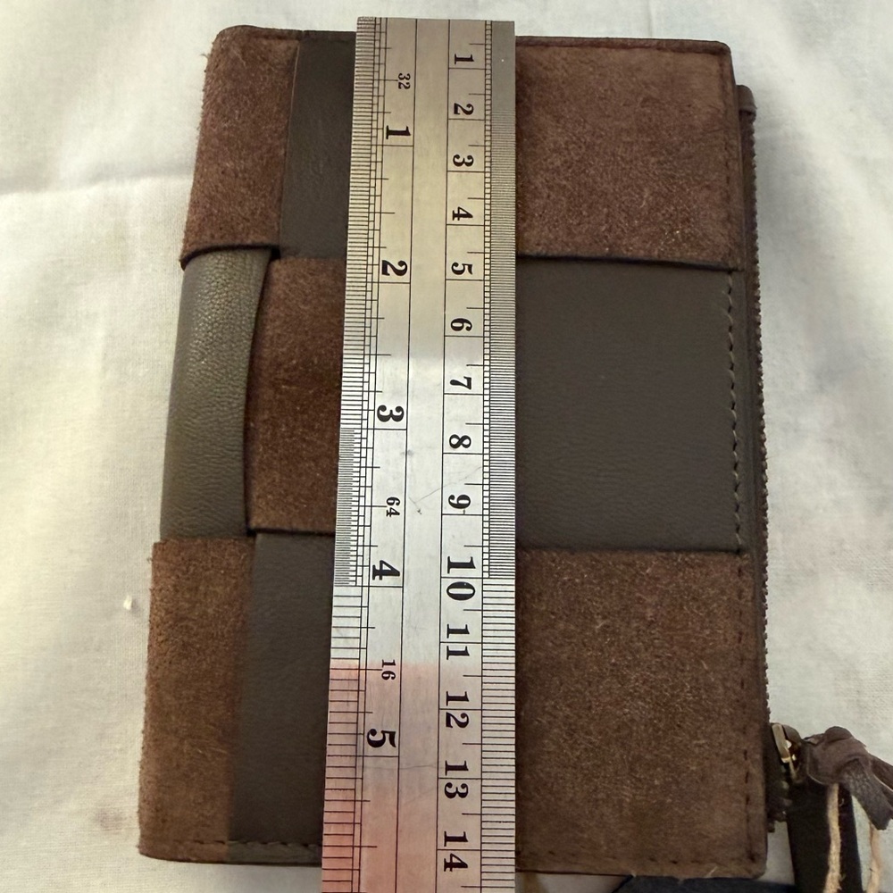 Genuine Leather Brown wallet unisex Bag - Picture 11 of 12